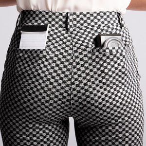 Betabrand Catstooth Yoga Pants